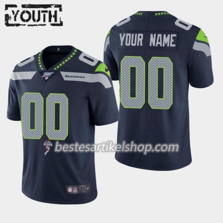 Kinder Seattle Seahawks Trikot Nike Blau 100th - Personalisiert